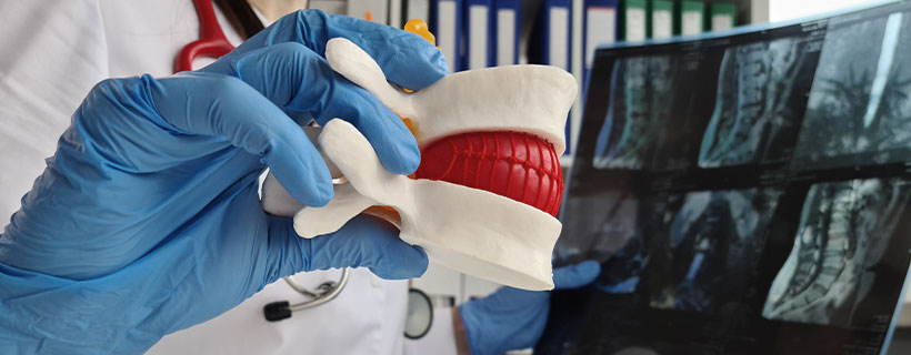 patient needing herniated disc treatment in Marlton