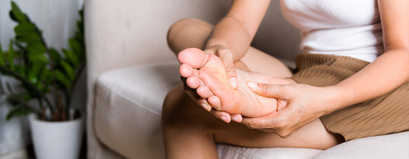 patient needing plantar fasciitis treatment in Marlton