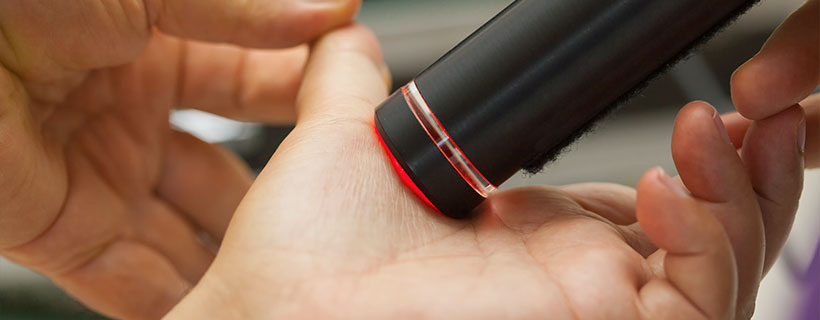 patient receiving cold laser therapy in Marlton