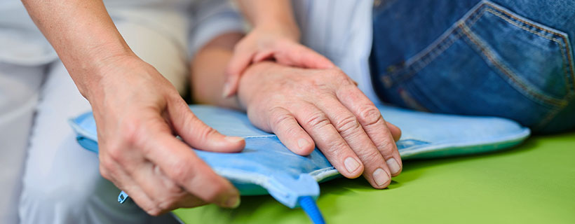 patient receiving pemf therapy in Marlton